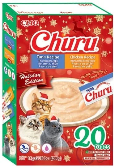 INABA Cat HOLIDAY BOX Vánoční sada pamlsků pro kočky
