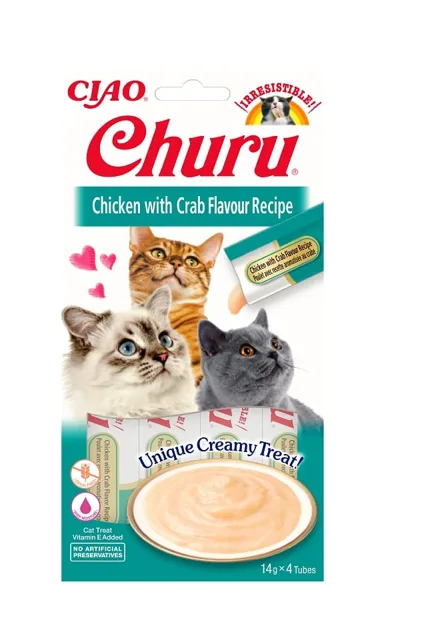 INABA Churu Cat Chicken &amp; Crab 4x14g