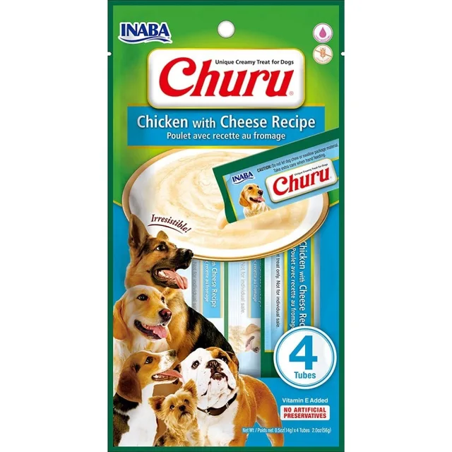 INABA Churu Chicken with cheese 4x14g