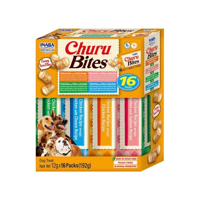 INABA Churu Dog Bites Variety Max s kuřecím masem 16x12 g