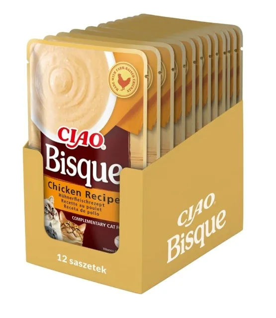 INABA CIAO Bisque Krémová kuřecí polévka 12x40g