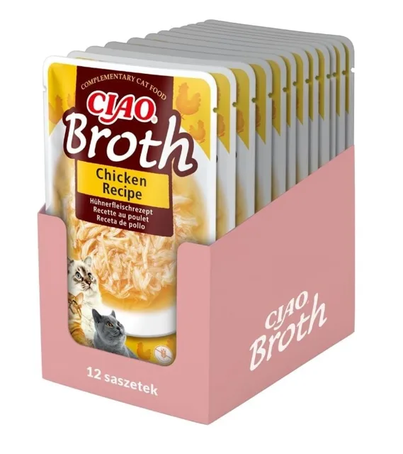 INABA CIAO Broth Kuřecí vývar pro kočky 12x40 g