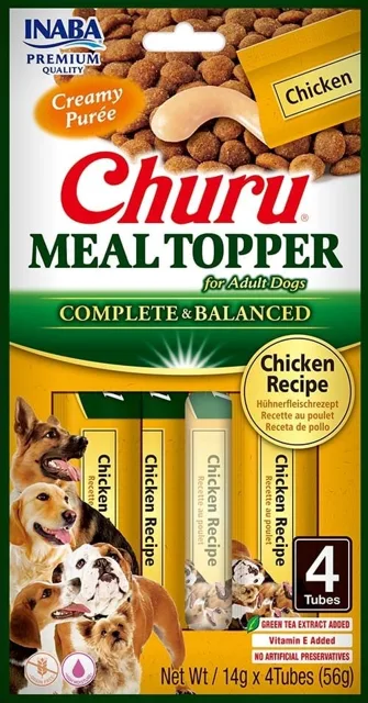 INABA Dog Meal Topper Chicken 4x14 g krémová kuřecí přísada do krmiva pro psy