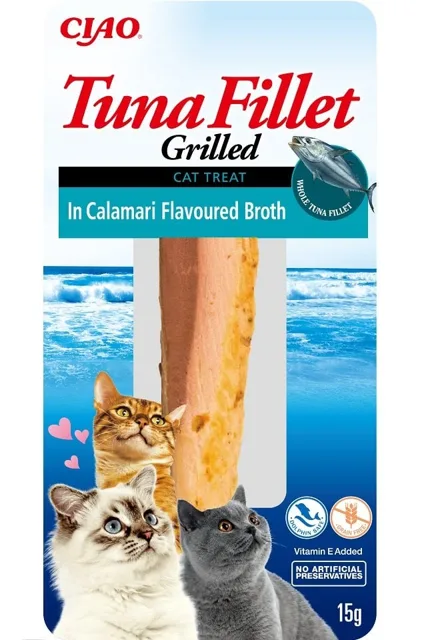 INABA Tuna fillet in calamari broth 15g filet z tuňáka ve vývaru s příchutí chobotnice