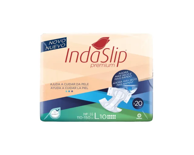 IndaSlip Premium L10 Kalhotky zalepovací absorpční 20 ks
