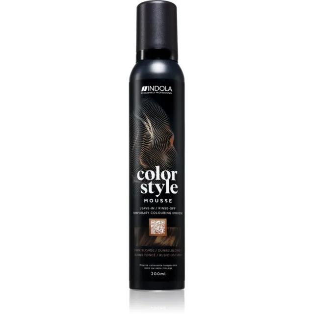 Indola Color Style Mousse tónovací pěna na vlasy odstín Dark Blonde 200 ml