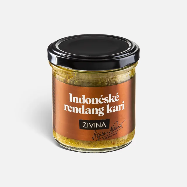 Indonéská rendang kari pasta jemně pálivá 140 g  pro kari s kokosovým mlékem