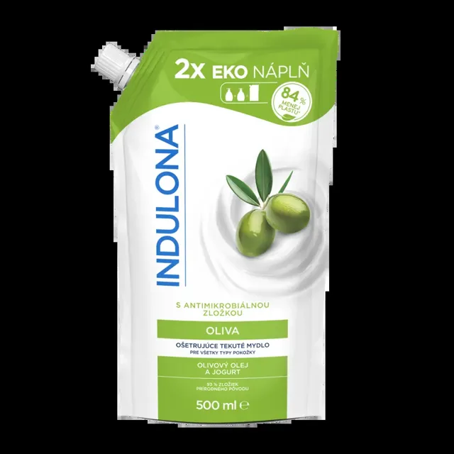 Indulona Tekuté mýdlo Oliva náhradní náplň  500 ml