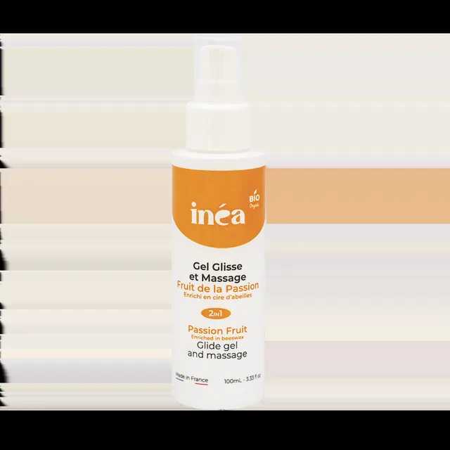 Inéa Bio hydratační lubrikační a masážní gel passion fruit s aloe vera - 100 ml
