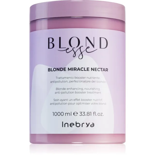 Inebrya BLONDesse Blonde Miracle Nectar hloubkově vyživující kúra pro blond vlasy 1000 ml