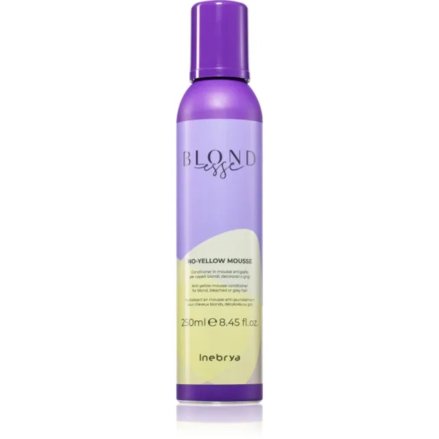 Inebrya BLONDesse No-Yellow Mousse pěnový kondicionér neutralizující žluté tóny 250 ml