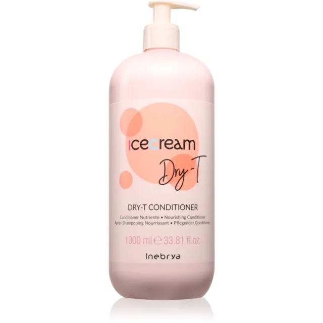 Inebrya Ice Cream Dry-T Conditioner revitalizační kondicionér pro suché a poškozené vlasy 1000 ml