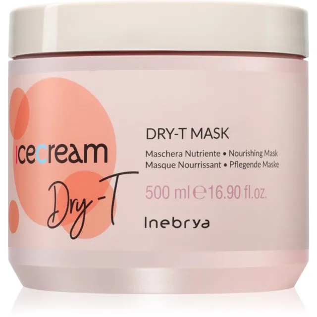 Inebrya Ice Cream Dry-T Mask vyživující maska pro suché, namáhané vlasy 500 ml