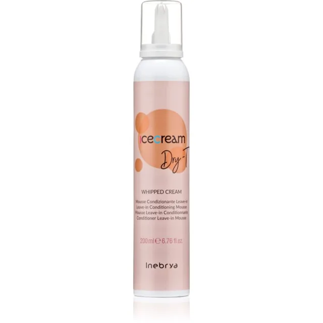 Inebrya Ice Cream Dry-T Whipped Cream hydratační pěna na vlasy 200 ml