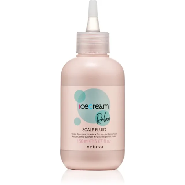 Inebrya Ice Cream Relax Scalp Fluid Pre-shampoo předšamponová péče na pokožku hlavy 150 ml