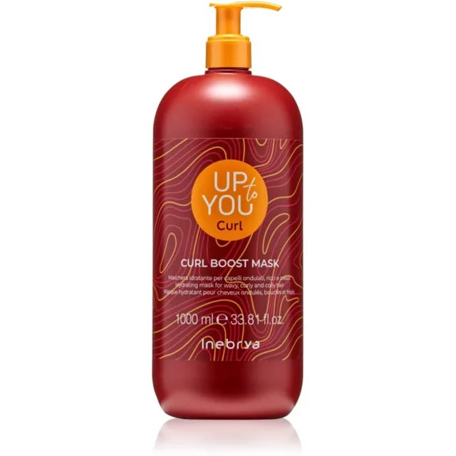 Inebrya Up To You Curl Boost Mask hydratační maska pro vlnité a kudrnaté vlasy 1000 ml