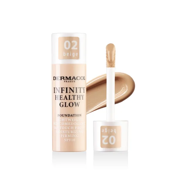 Infinity lehký rozjasňující make up č.02 BEIGE Dermacol - Oficiální e-shop Dermacol