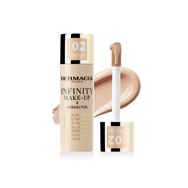 Infinity make up a korektor 02 Beige Dermacol - Oficiální e-shop Dermacol