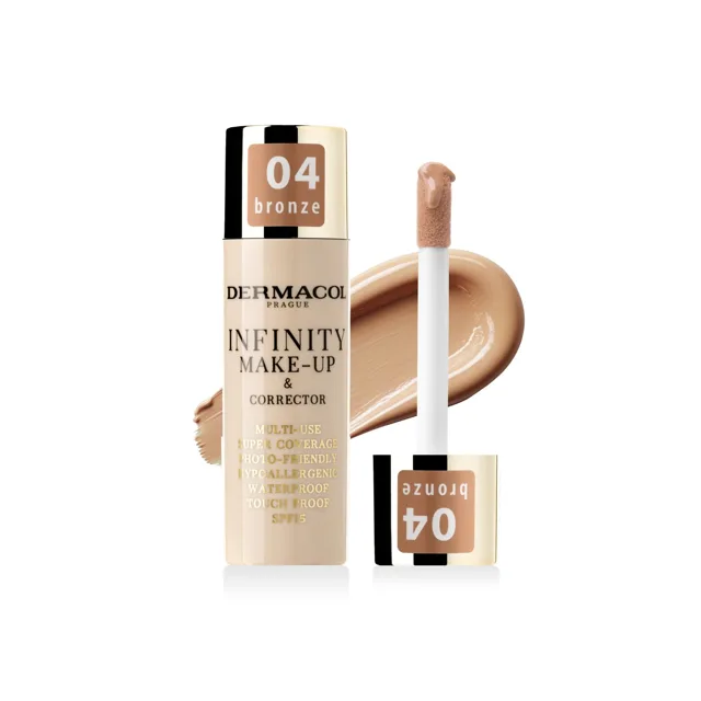 Infinity make up a korektor 04 Bronze Dermacol - Oficiální e-shop Dermacol