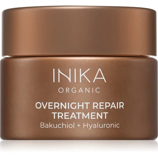 INIKA Organic Overnight Repair Treatment noční regenerační maska pro intenzivní hydrataci pleti 50 ml