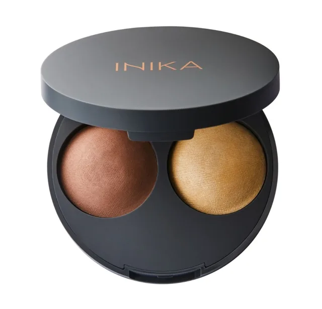 Inika Organic Přírodní zapečené konturovací duo Teak 5 g