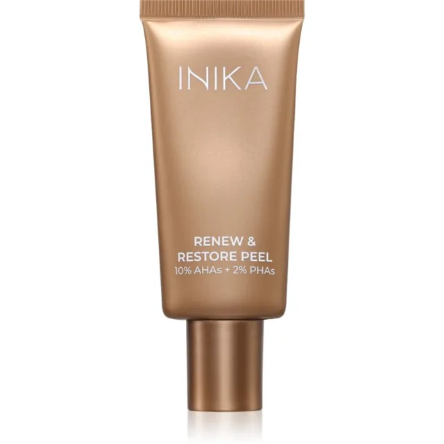 INIKA Organic Renew + Restore Peel projasňující peelingová maska s AHA kyselinami 30 ml