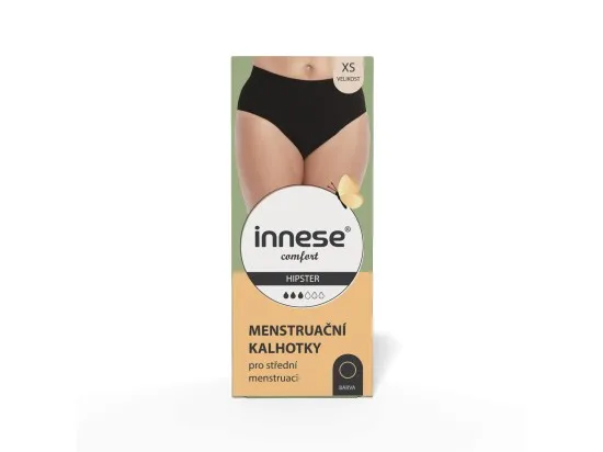 innese menstruační kalhotky pro střední menstruaci XS