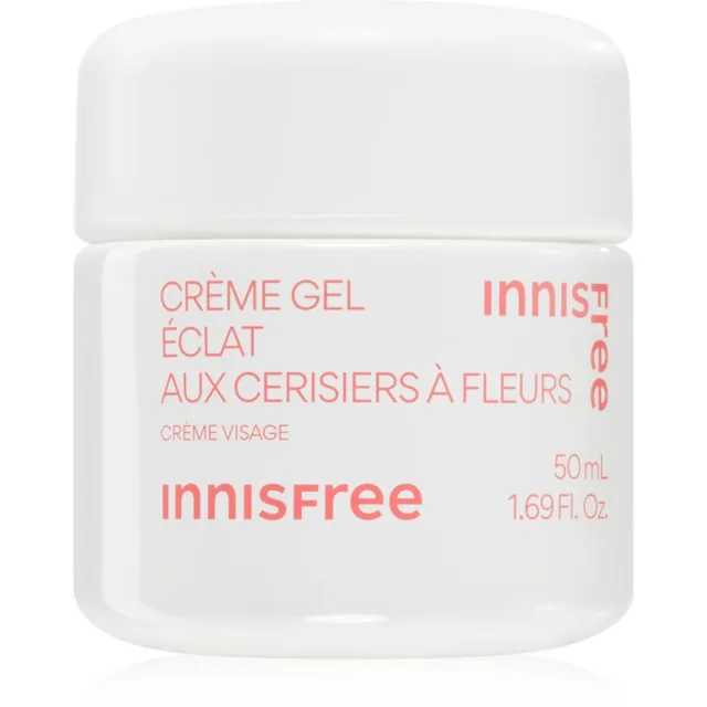innisfree Cherry Blossom Glow Jelly Cream hloubkově hydratační krém pro rozjasnění pleti 50 ml