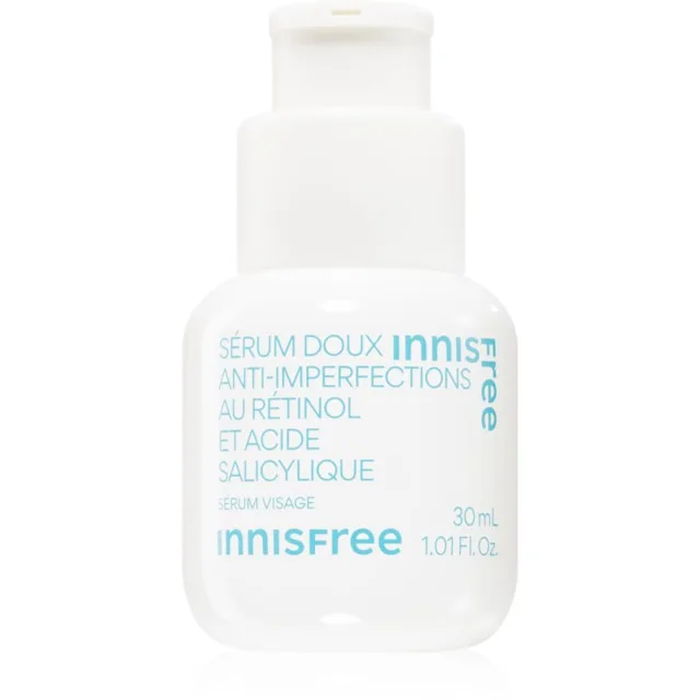 innisfree Gentle Retinol Salicylic Anti-Blemish Serum zklidňující pleťové sérum proti nedokonalostem aknózní pleti 30 ml