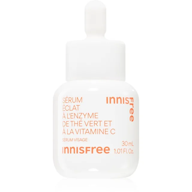 innisfree Green Tea Enzyme Vitamin C Brightening Serum rozjasňující sérum s vitaminem C pro sjednocení barevného tónu pleti 30 ml