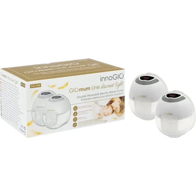 innoGIO GIOmum Line Discreet odsávačka mateřského mléka Light Double 1 ks