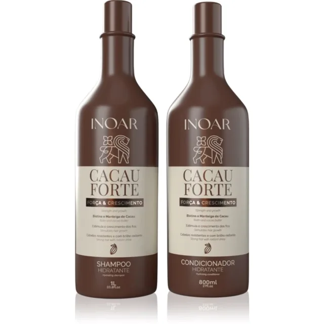 INOAR Cacau Forte Duo sada pro posílení vlasů 2 ks