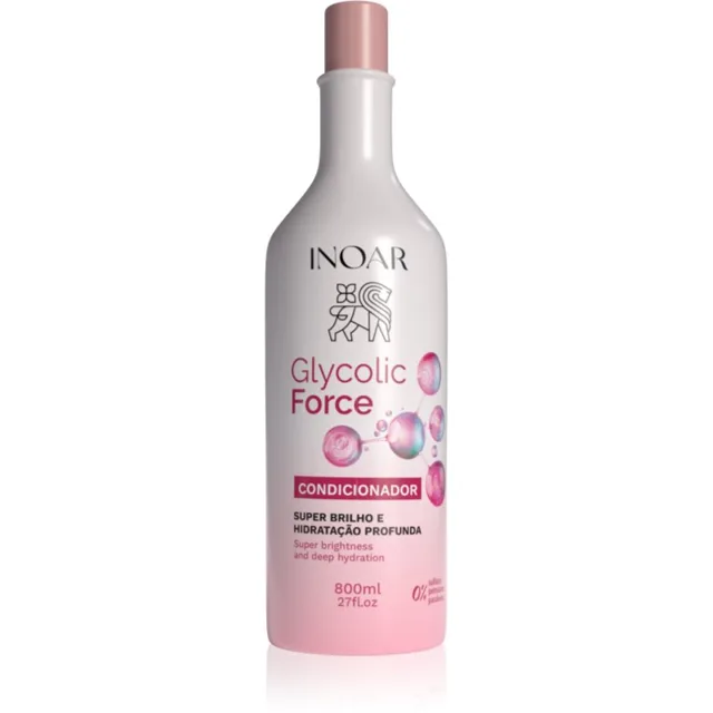 INOAR Glycolic Force Conditioner kondicionér pro lesk a hebkost vlasů 800 ml