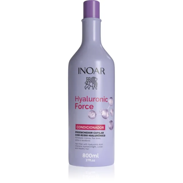 INOAR Hyaluronic Force Conditioner hydratační kondicionér s kyselinou hyaluronovou 800 ml