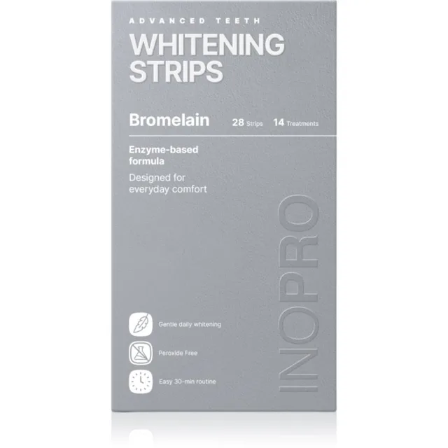 InoPro Advanced Whitening Strips bělicí pásky na zuby bez peroxidu 28 ks