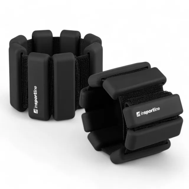 inSPORTline Fitness závaží na kotník a zápěstí Brace černá