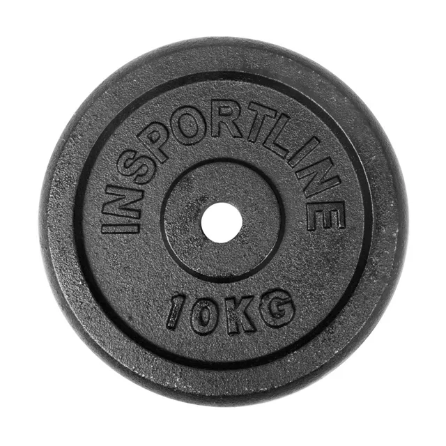inSPORTline Litinové závaží  Castblack 10 kg 30mm
