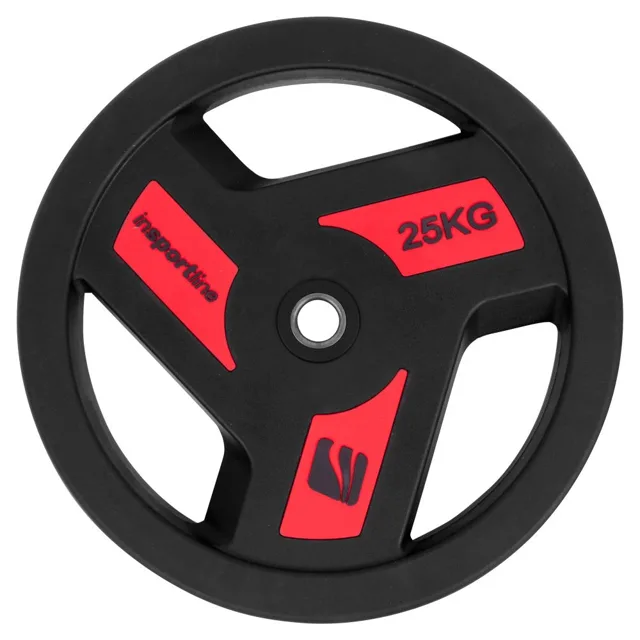 inSPORTline Pogumovaný kotouč  Herk 25 kg 30 mm