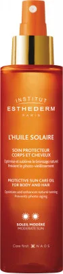 INSTITUT ESTHEDERM ADAPTASUN Opalovací olej na tělo a vlasy pro mírné slunce 150 ml