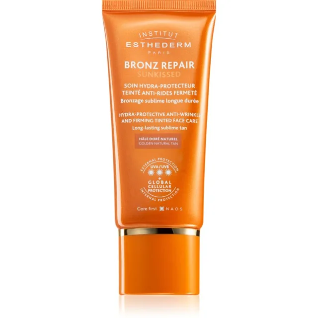 Institut Esthederm Bronz Repair Sunkissed tónovací opalovací krém proti vráskám 50 ml