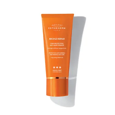 Institut Esthederm Bronz Repair zpevňující protivráskový krém na obličej s vysokou UV ochranou 50 ml