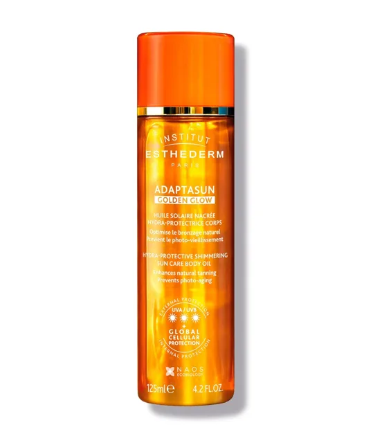 Institut Esthederm Golden Glow zlatavý opalovací olej na tělo 125 ml
