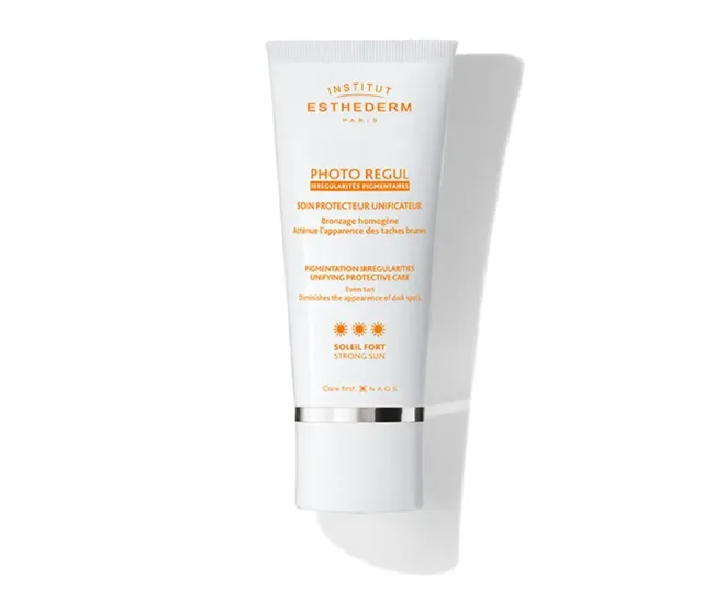 Institut Esthederm Photo Regul sjednocující péče pro pleť s hyperpigmentací s vysokou UV ochranou Even Tan 50 ml