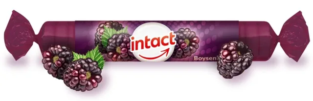Intact hroznový cukr s vitaminem C, boysenberry 16ks