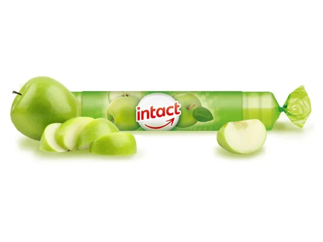 Intact hroznový cukr s vitaminem C, jablko 16ks