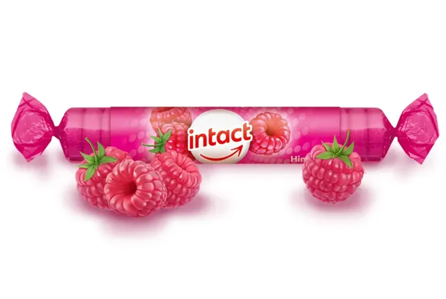 Intact hroznový cukr s vitamínem C - malina 40 g