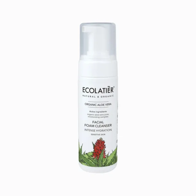 Intenzivně hydratační čisticí pěna na obličej Organic Aloe Vera - 150 ml - Ecolatier