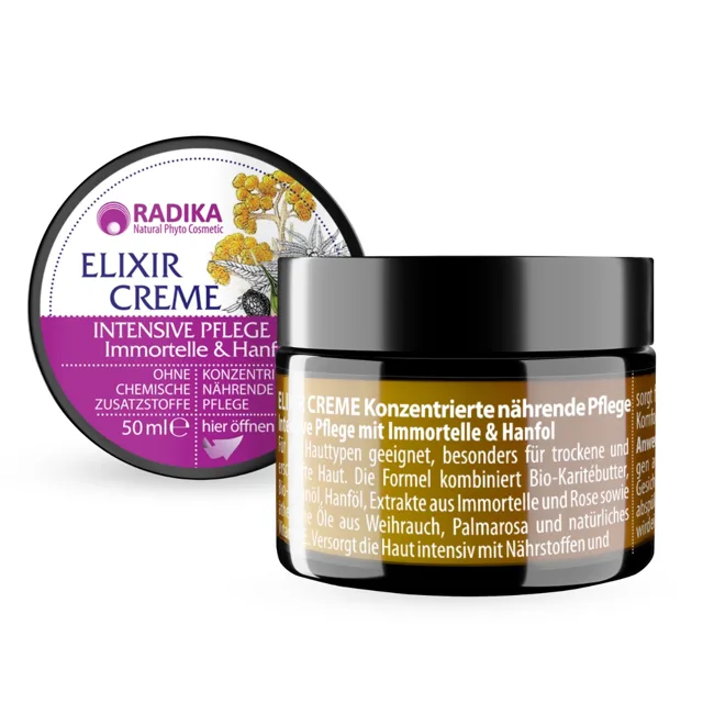Intenzivní regenerační krém s olejem z immortelle a konopným olejem - 50 ml - Bioherba