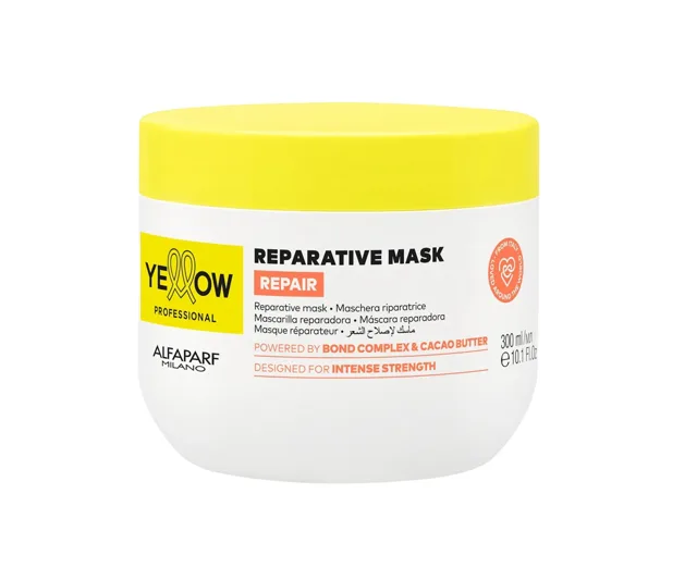 Intenzivní regenerační maska pro poškozené vlasy Yellow Professional Repair Reparative Mask - 300 ml + dárek zdarma