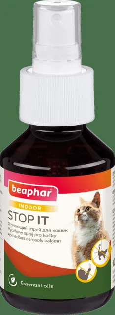 Interiérový odpuzovač koček Beaphar STOP IT Cat 100ml